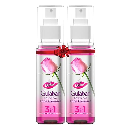 Dabur 3 In1 Gulabari Rose Glow FaceCleanser | 100 ML Each, (Pack of Two)
