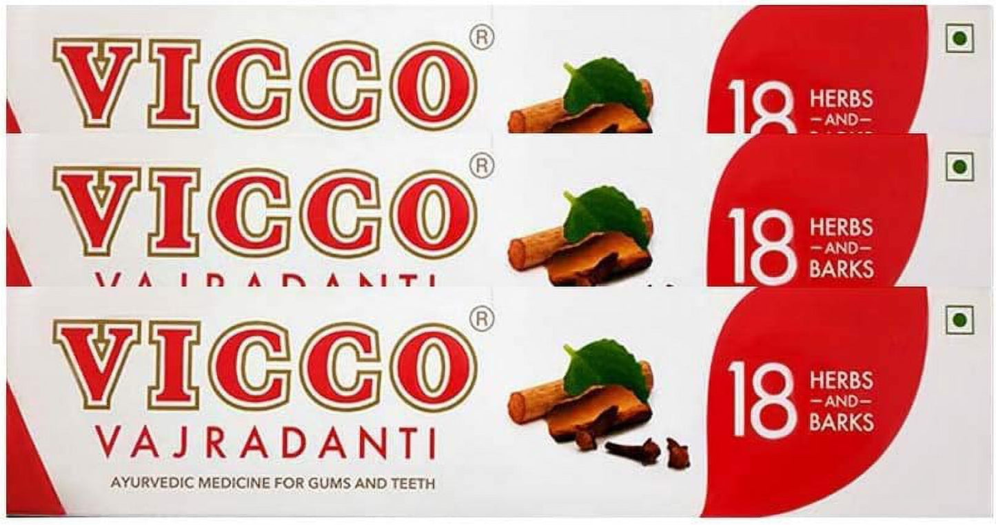 Vicco Vajradanti Toothpaste- 200g (Pack of 3)