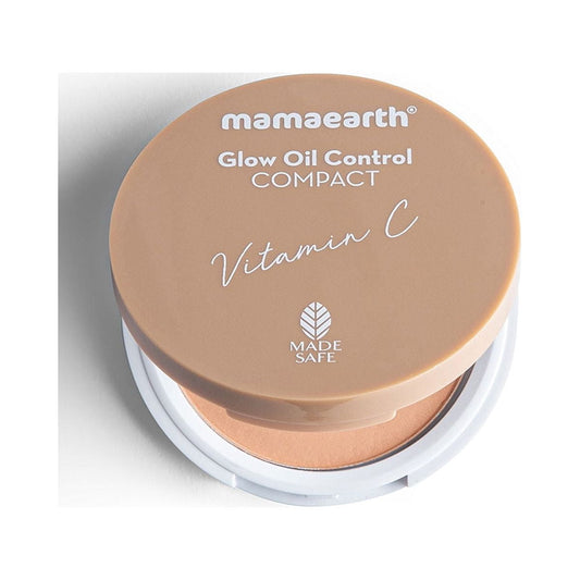 Mamaearth Glow Oil Control Compact SPF 30 With Vitamin C & Turmeric - Ivory Glow