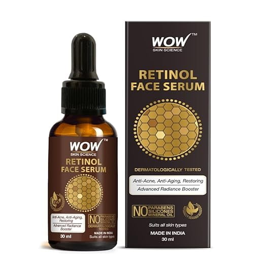 WOW Skin Science Retinol FaceSerum - Oil Free - Skin Plumping, Boost Collagen, Anti Acne,