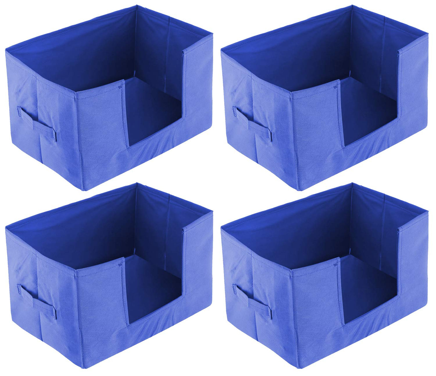 Kuber Industries 4 Pieces Large Capacity Space Saver Closet, Stackable and Foldable Saree,