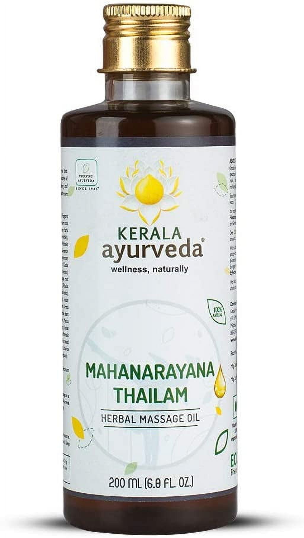 Kerala Ayurveda Mahanarayana Thailam - Ayurvedic Massage Oil - Soothes Sore Muscles, Suppo
