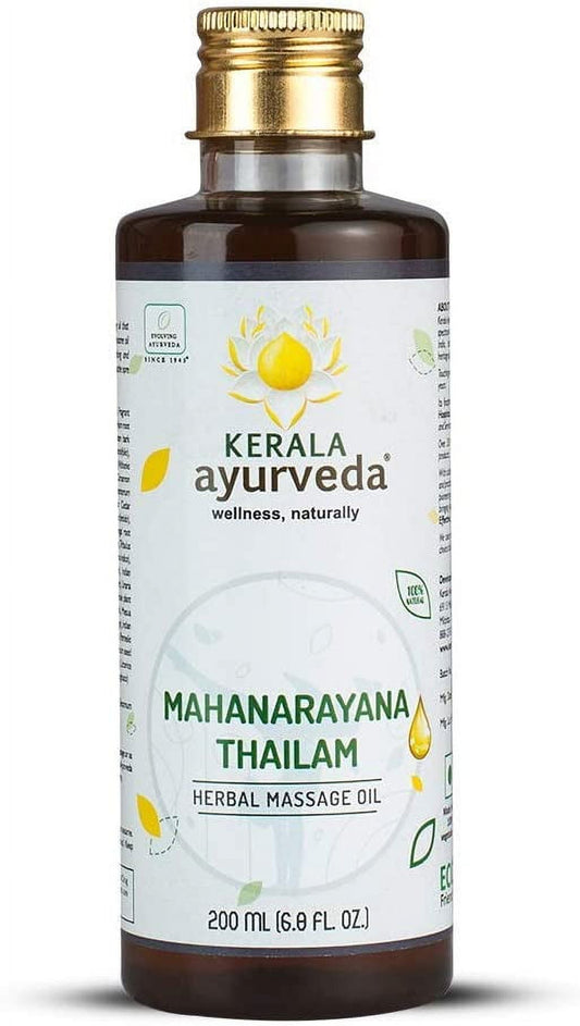 Kerala Ayurveda Mahanarayana Thailam - Ayurvedic Massage Oil - Soothes Sore Muscles, Suppo