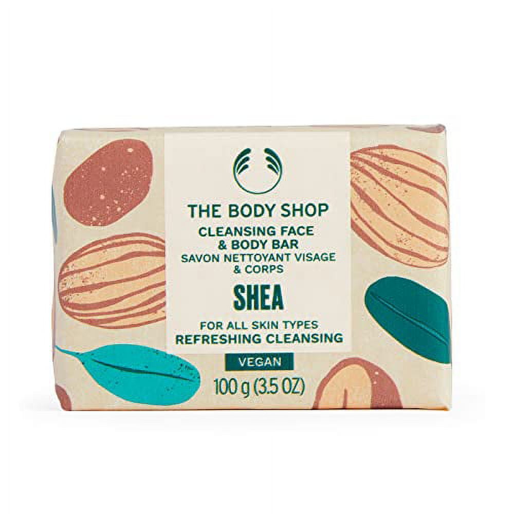 The Body Shop Shea Cleansing Face & Body Bar Soap 3.5oz