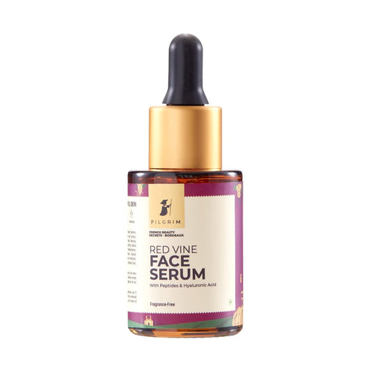 Pilgrim French Red Vine & Hyaluronic Acid Serum With Peptides | Red Vine Serum For Face |