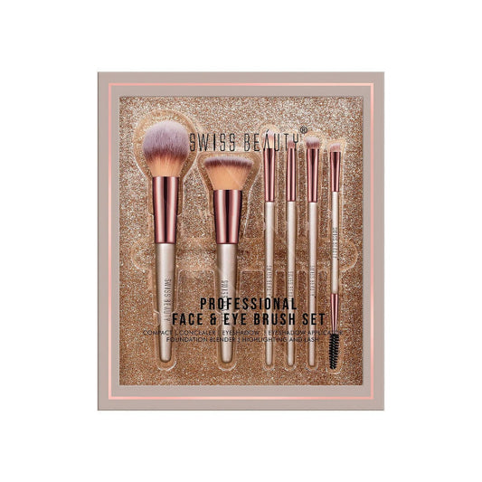 Swiss Beauty Professional Face & Eye Brush - Set of 6