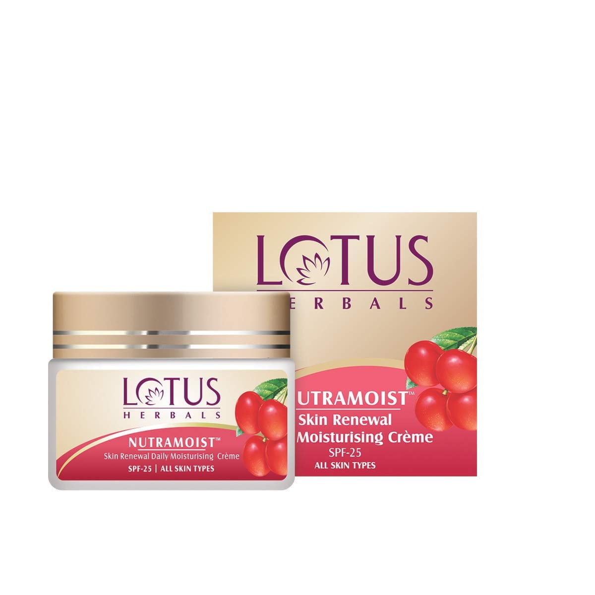 Lotus Herbals SPF 25 Nutramoist Skin Renewal Daily Moisturizing Cream - 50G