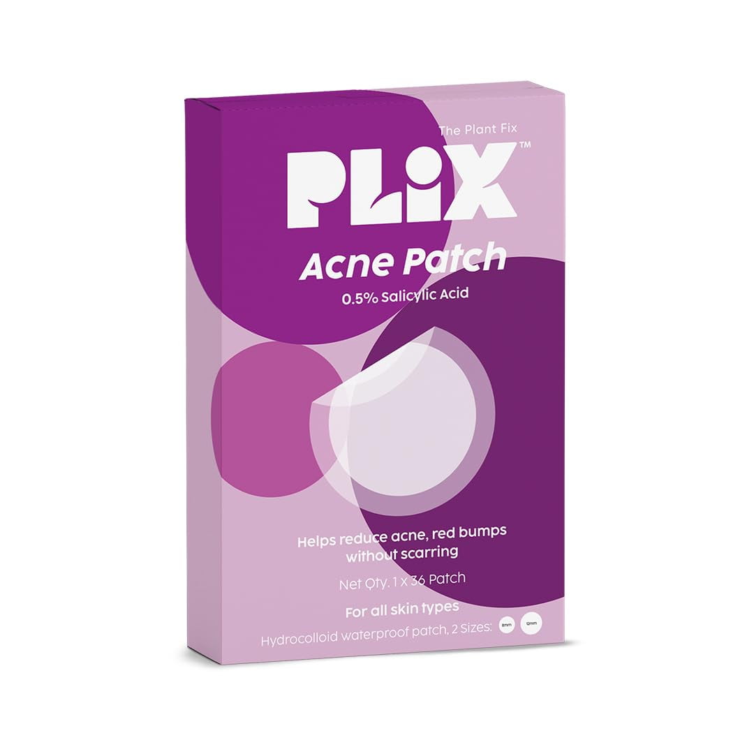 Plix - The Plant Fix Acne Patch Transparent, Waterproof With 0.5% Salicylic Acid | Ultra-T