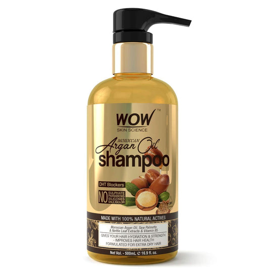 WOW SKIN SCIENCE MOROCCAN ARGAN OIL SHAMPOO (WITH DHT BLOCKER) - 500 ML