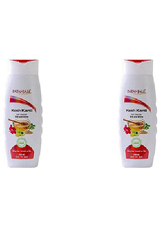 Pack Of 2 - Patanjali Kesh Kanti Silk And Shine Shampoo - 200 Ml (6.76 Oz)