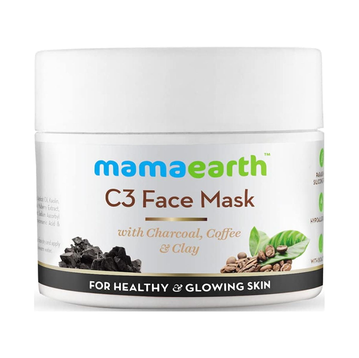 Mamaearth Charcoal, Coffee and Clay FaceMask, 100ml