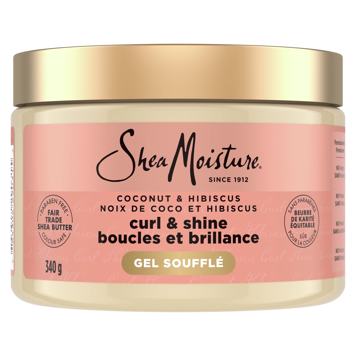 SheaMoisture Coconut & Hibiscus Curling Gel Souffle, 12 oz