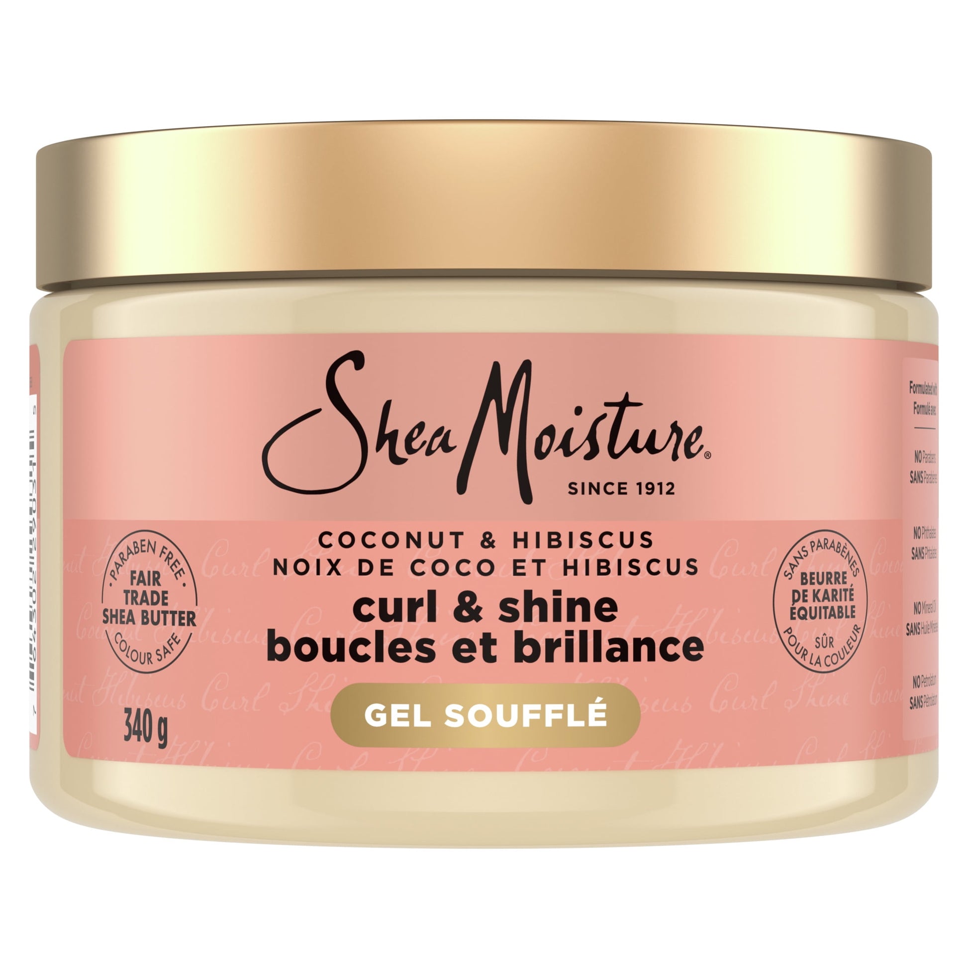 SheaMoisture Coconut & Hibiscus Curling Gel Souffle, 12 oz