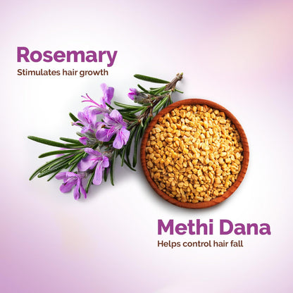 Mamaearth Rosemary Anti-Hair Fall Shampoo With Rosemary & Methi Dana For Reducing Hair Loss & Breakage-400 Grams Up To 94% Stronger Hair* Up To 93% Less Hair Fall For Men&Women