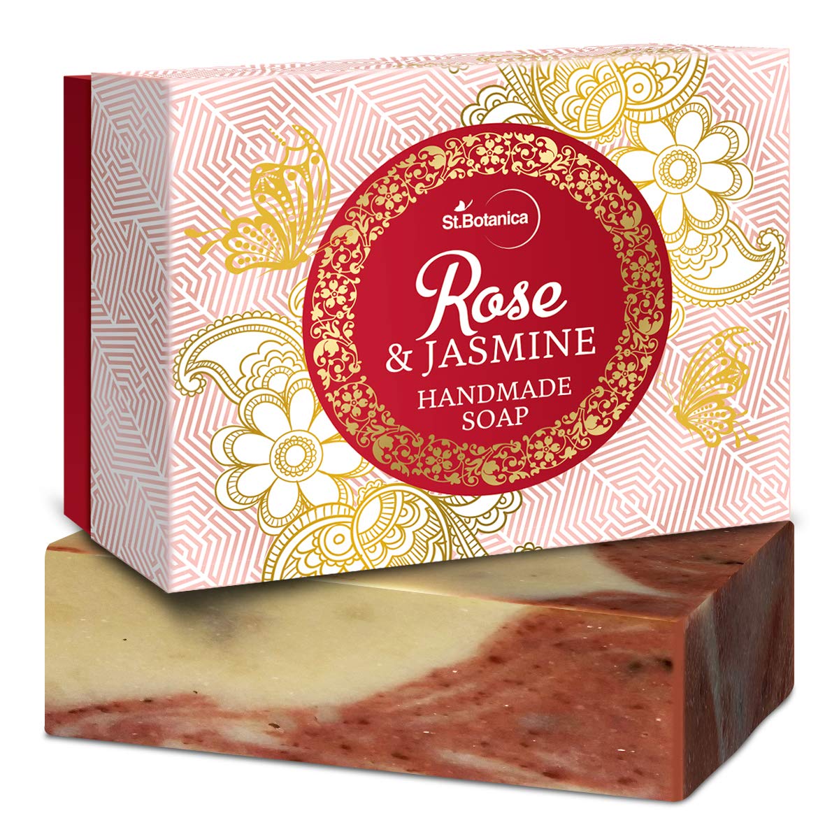 StBotanica Rose & Jasmine Handmade Luxury Soap 125g