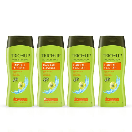 Trichup Hair Fall Control Herbal Hair Shampoo (200 ml x 4) (Pack of 4)