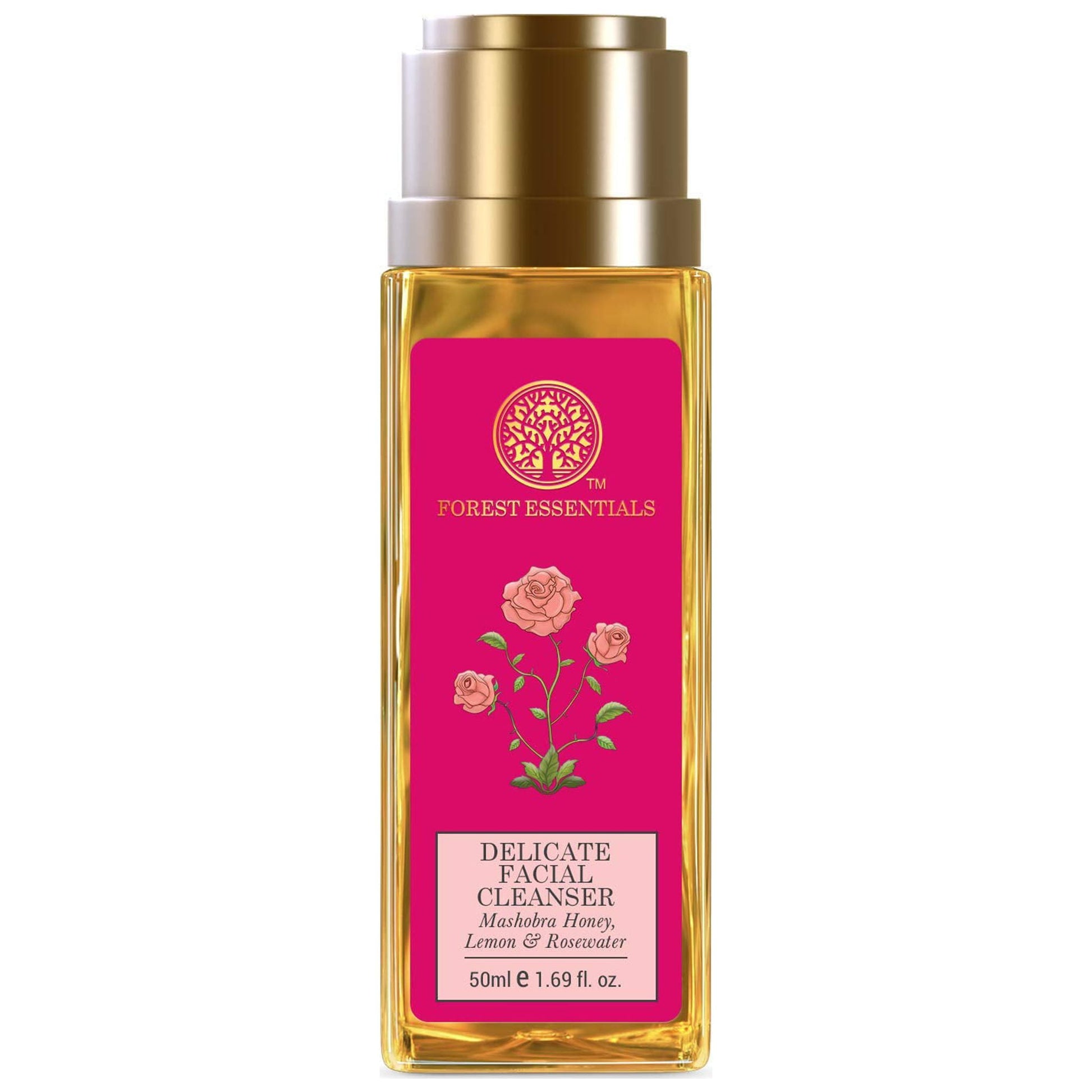 Forest Essentials Delicate Facial Cleanser Mashobra Honey, Lemon & Rosewater|Normal To Dry