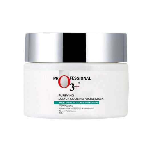 O3+ Purifying Sulfur Cooling Facial Mask with Organic Willow Bark and Mint for Acne Mark R