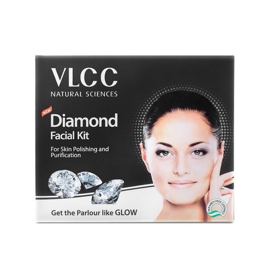 VLCC Diamond Facial Kit -60g- Skin purifying with Parlour Glow. With Colloidal Diamond, Jo