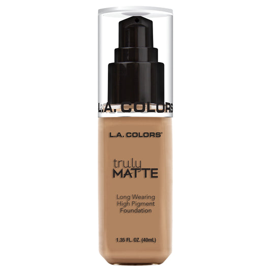 L.A. COLORS Liquid Truly Matte Foundation, Sand, 1.35 fl oz