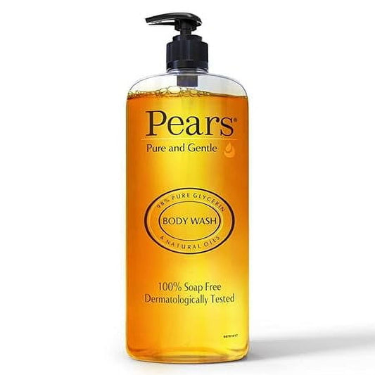 Pears Pure & Gentle Shower Gel SuperSaver XL Pump Bottle With 98% Pure Glycerine, 100% Soa
