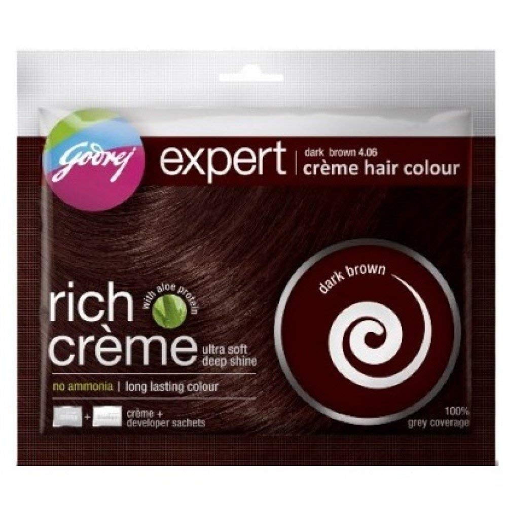 Godrej Expert rich Creme Hair Colour Dark Brown (Pack of 5)