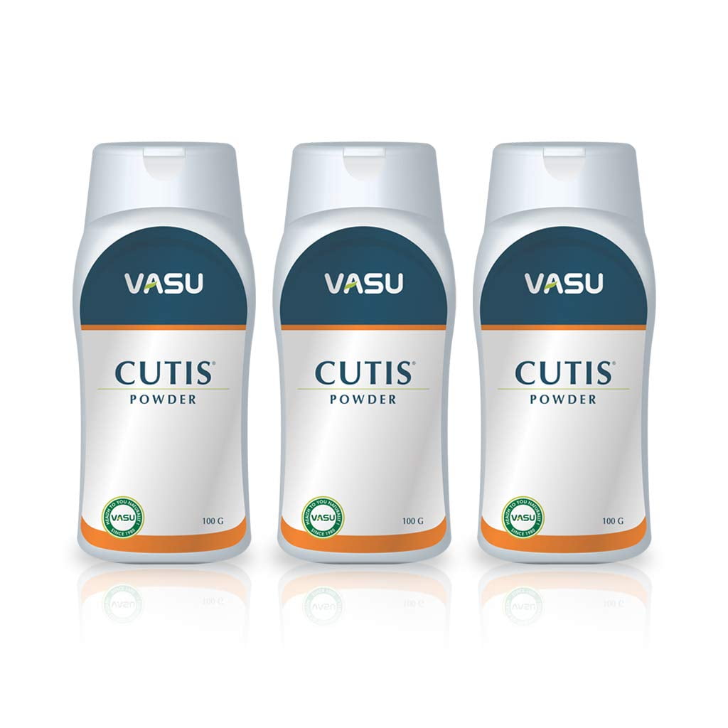 Vasu Healthcare Cutis Dusting Powder, 100Gm (Pack Of 3)