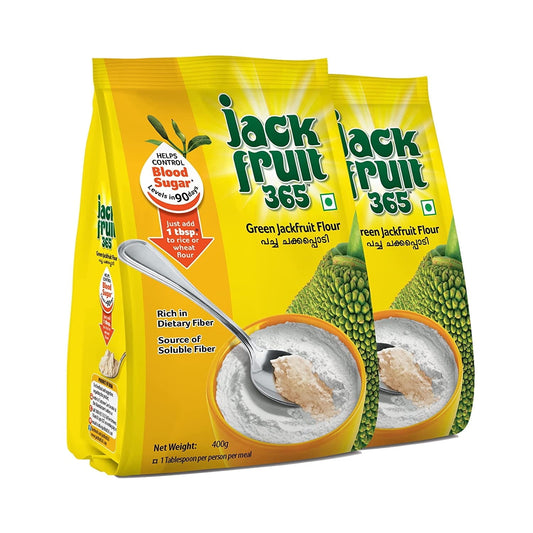 Jackfruit365 Green Jackfruit Flour - 800G (2 Packs of 400g)