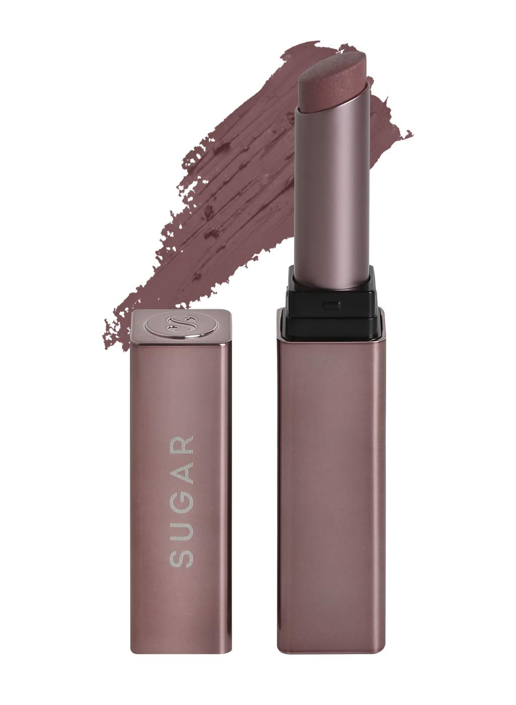 SUGAR Cosmetics Mettle Satin Lipstick07 Gabriella (Soft Dusty Nude/Nude Pink) Super Hydrat