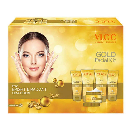 VLCC Gold for Bright & Radiant complexion saloon series Facial Kit- 300gm +Rose