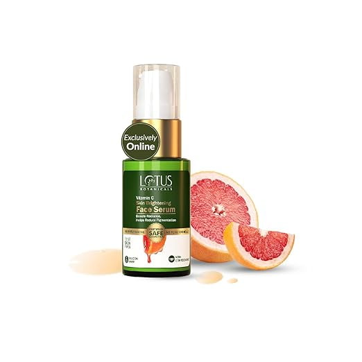 Lotus Botanicals Skin Brightening FaceSerum | Vitamin C | Recovers and Repairs Dull Skin |