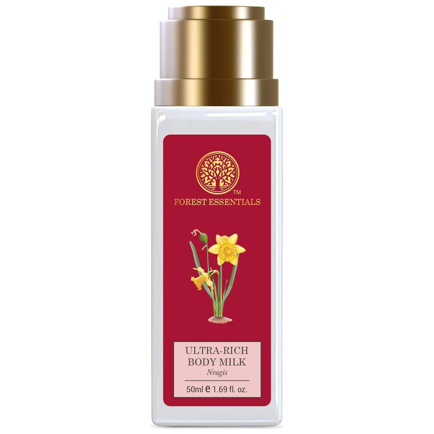 Forest Essentials Travel Size Ultra-Rich Body Milk Nargis | Natural Moisturizing BodyLotio