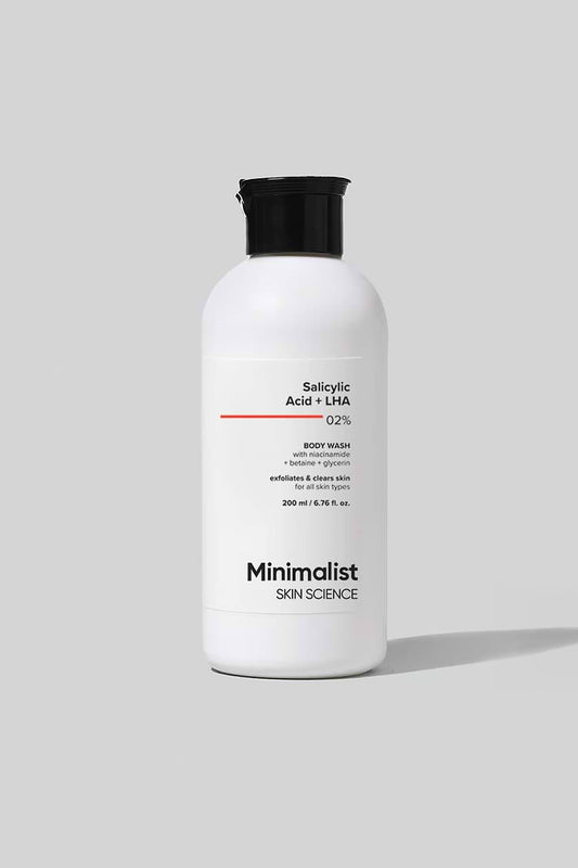 Minimalist 2% Salicylic Acid + LHA Body Wash: Body Acne,