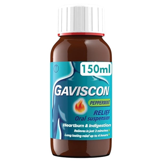 Gaviscon Oral Suspension For Heartburn, Indigestion & Stomach Care 150ml