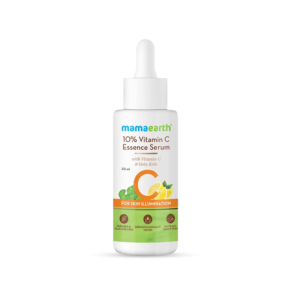 Mamaearth 10 Vitamin C FaceSerum Essence Serum with Vitamin C and Gotu Kola for Skin Illum