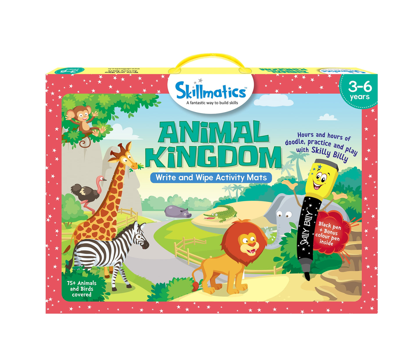 Skillmatics Educational Game: Animal Kingdom Write & Wipe Activity Mats