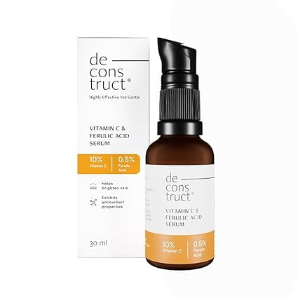 Deconstruct 10% Non-Irritating Vitamin C FaceSerum For Glowing Skin|10% Vitamin C + 0.5% F