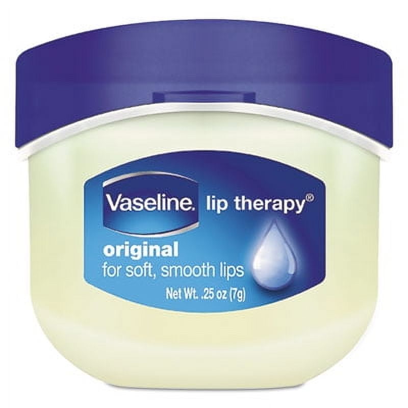 2PK Vaseline Lip Therapy, Original, 0.25 oz, Plastic Flip-Top Container (20677EA)