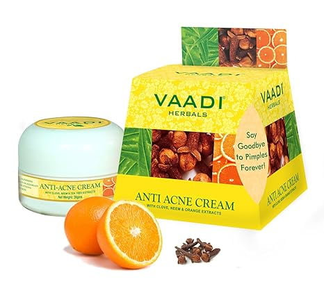 Vaadi Herbals Anti Acne Cream, (Clove and Neem Extract) - 30g
