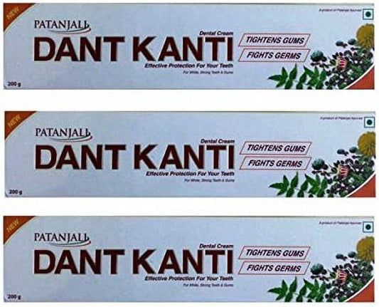 3 x Patanjali Dant kanti 200 Gms