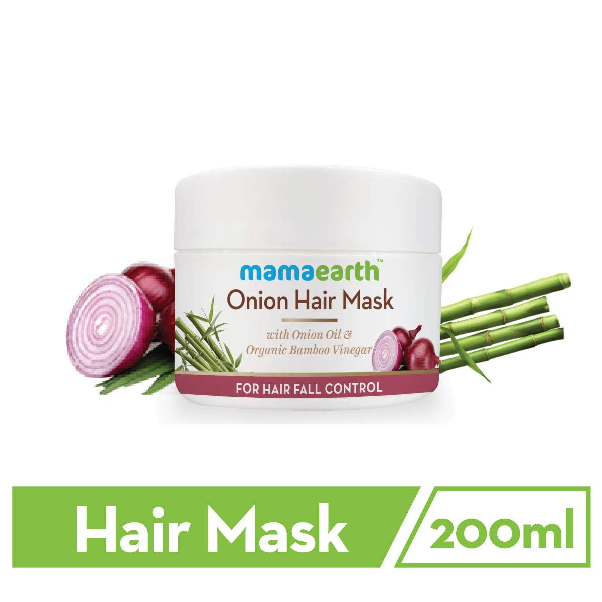 Mamaearth's Onion HairMask for Hairfall Control with Organic Bamboo Vinegar 200ml