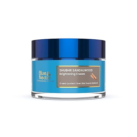 Blue Nectar Ayurvedic Sandalwood Radiance and Skin Brightening Cream Moisturizing Day Crea