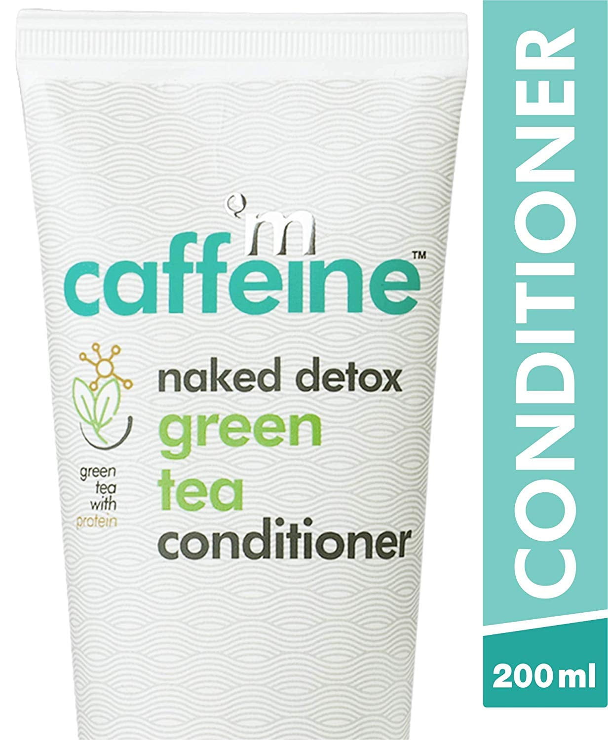 mCaffeine Naked Detox Green Tea Conditioner | Protein, Argan Oil | Smooth & Frizz Free Hai