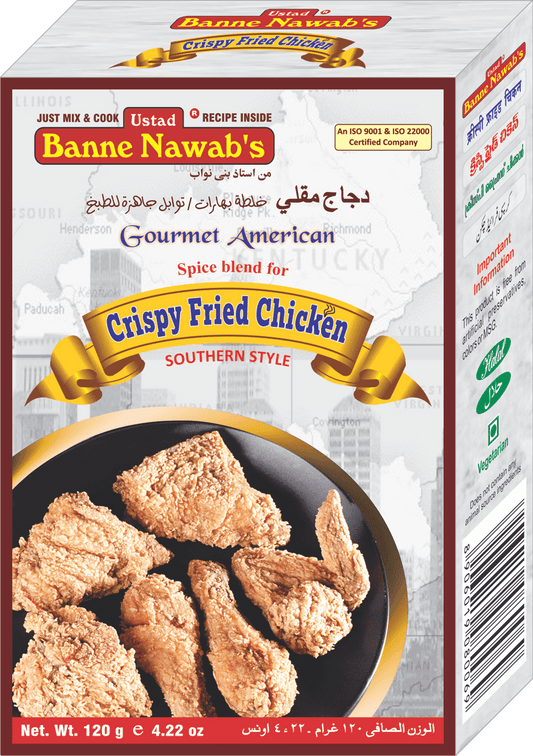 Ustad Banne Nawab's Crispy Fried Chicken Masala (CFC) - 1 Pack, 120g