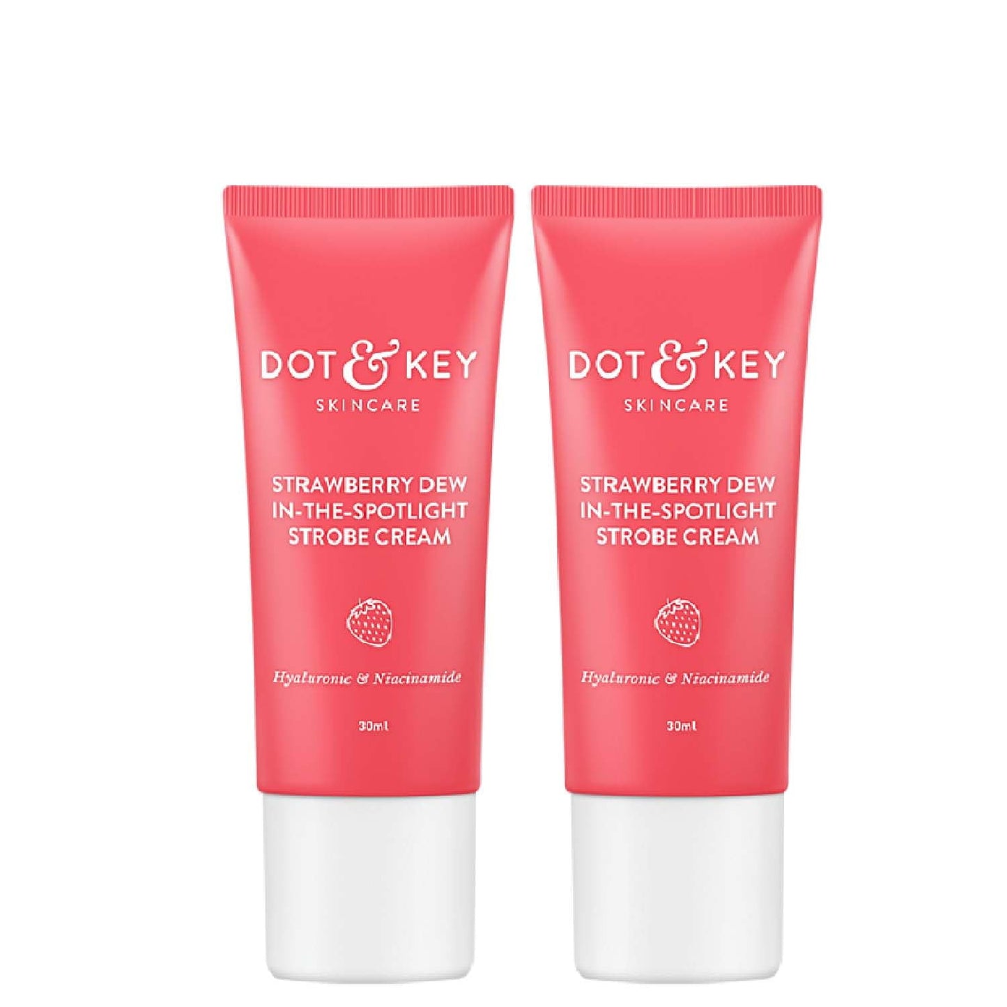 Dot & Key Strawberry Dew Strobe Cream for Face Combo (Pack of 2, 30ml each) Boosts Hydrati