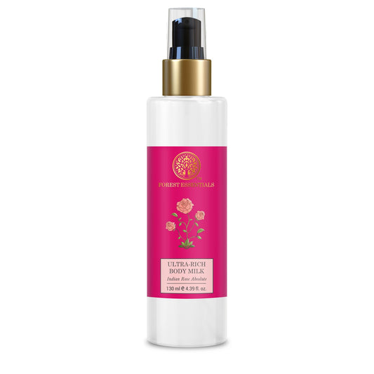 Forest Essentials Ultra-Rich Body Milk Rose Absolute | Natural Moisturizing BodyLotion For