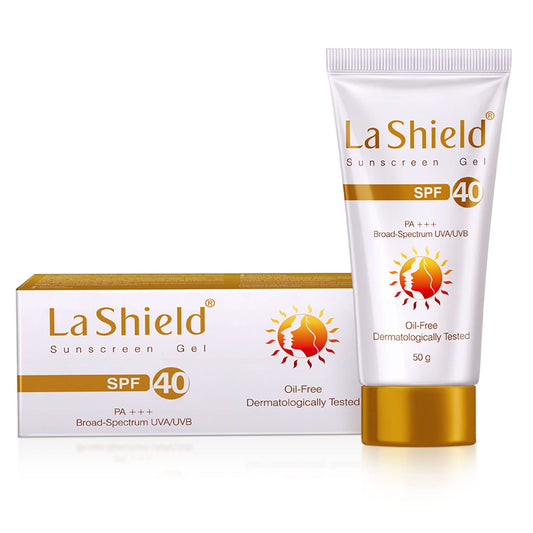 La Shield Spf 40 & Pa+++ Mineral Based Sunscreen Gel | Suitable For All Skin Types, 50 Gra