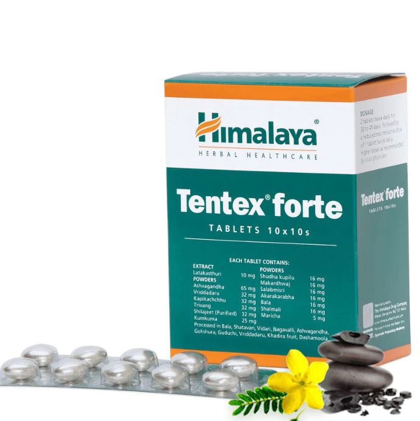 Himalaya Tentex Forte(10 N X 10=100 TabletS) FREE SHIPPING WITH FAST DELIVERY