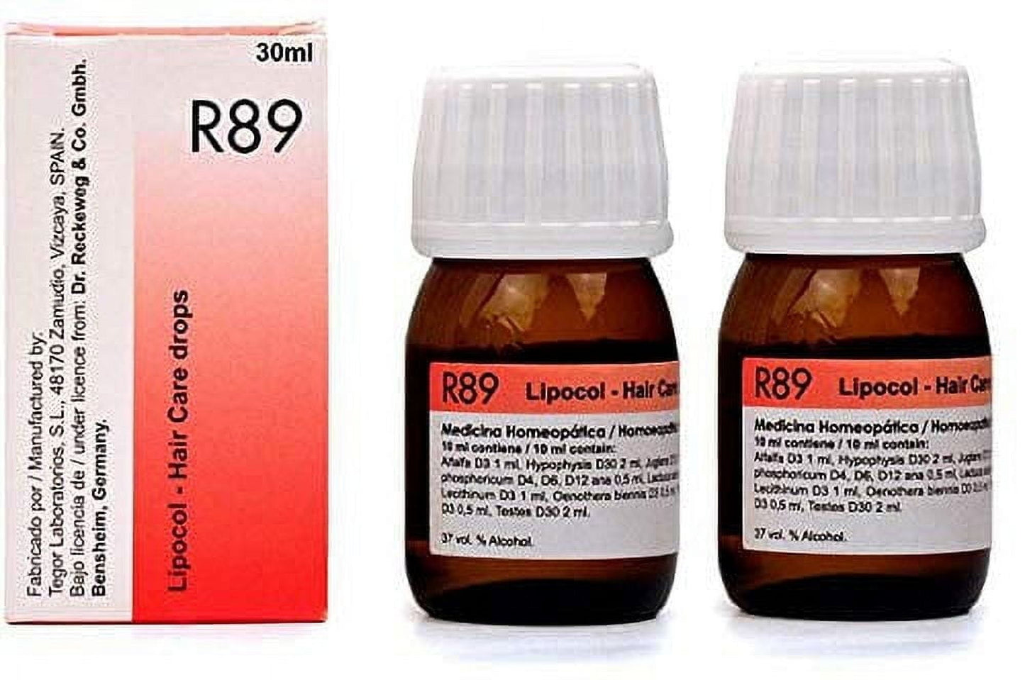 2 LOT X Dr. Reckeweg - Homeopathic Medicine - R89 - HairCare Drops