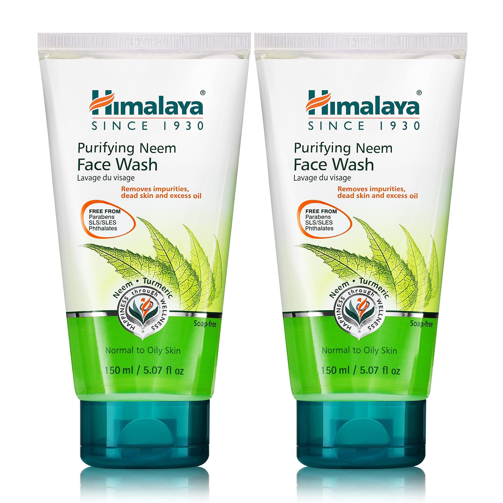 Himalaya Purifying Neem Face CI30Wash, Normal to Oily Skin with Turmeric, Vegan, Soap Free